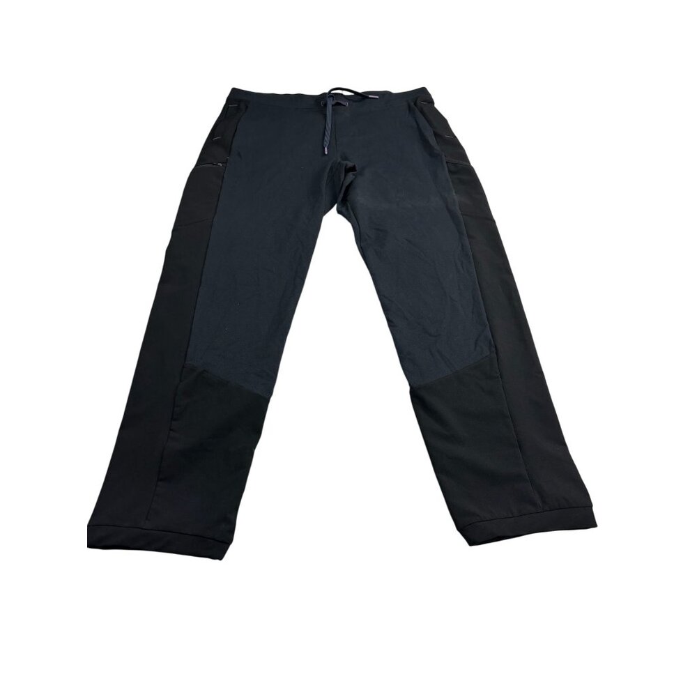 Title Nine Womens Black and Blue Athletic Pants Size L Nylon/Polyester Blend